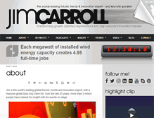 Tablet Screenshot of jimcarroll.com